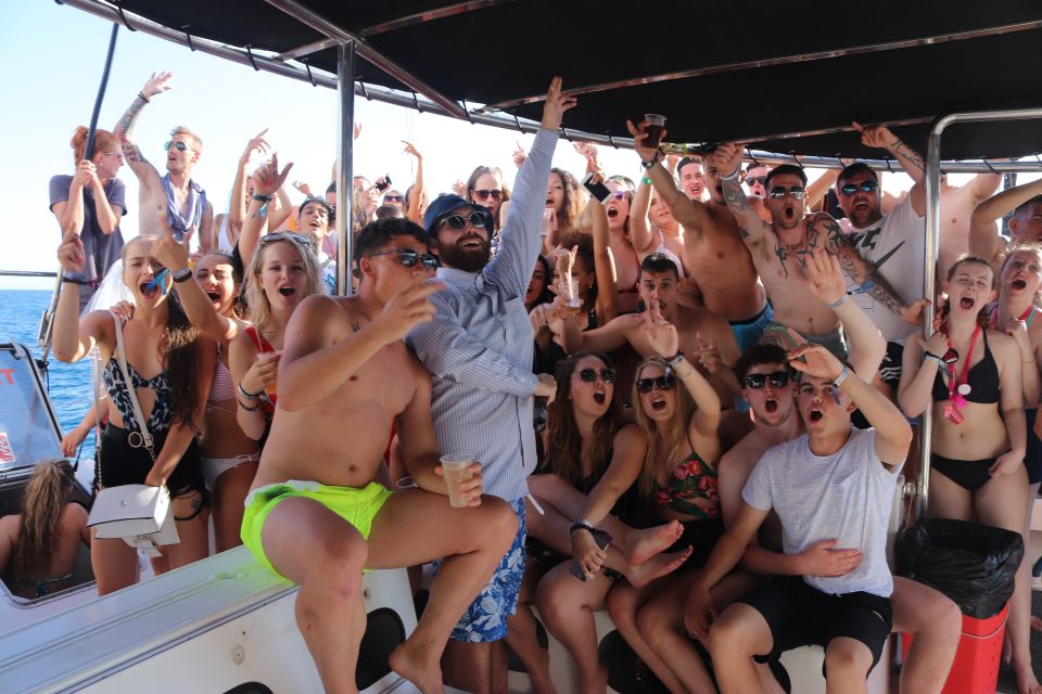 Partying on a boat in Tenerife