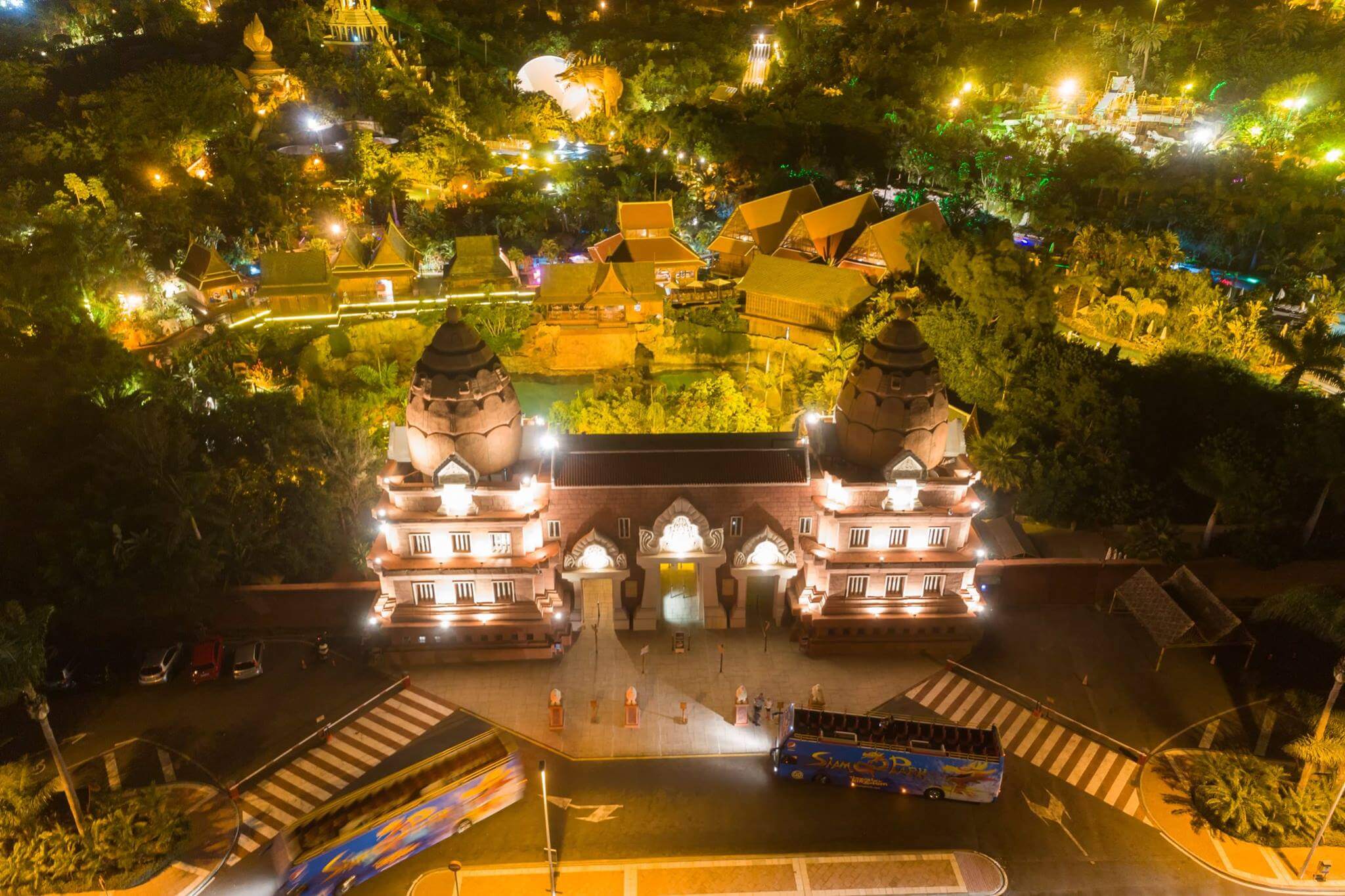 Siam Park at night